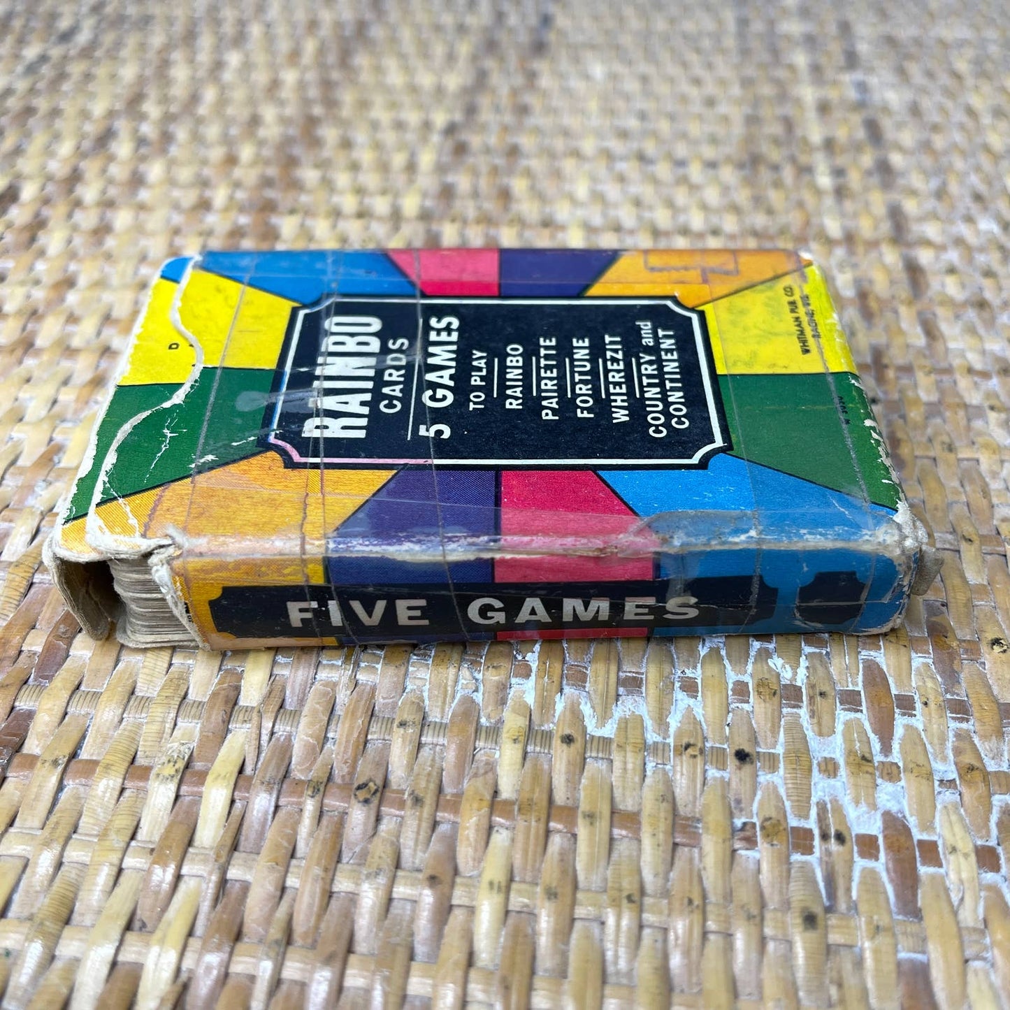 Vintage 1930s Rainbo Cards Deck with 5 games Including Fortune Telling