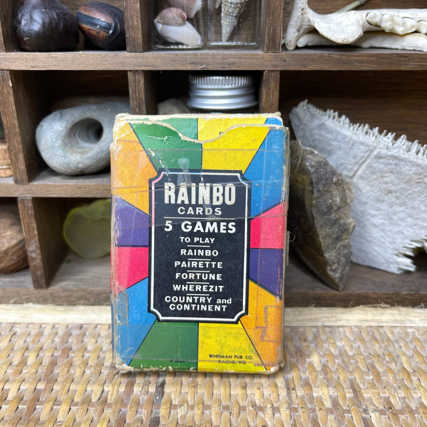 Vintage 1930s Rainbo Cards Deck with 5 games Including Fortune Telling