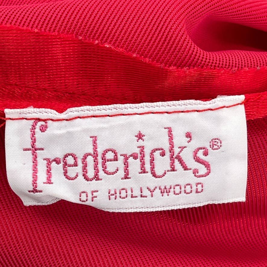 Fredericks of Hollywood Vintage 80s Tiger Robe Red Short Half Sleeves One Size