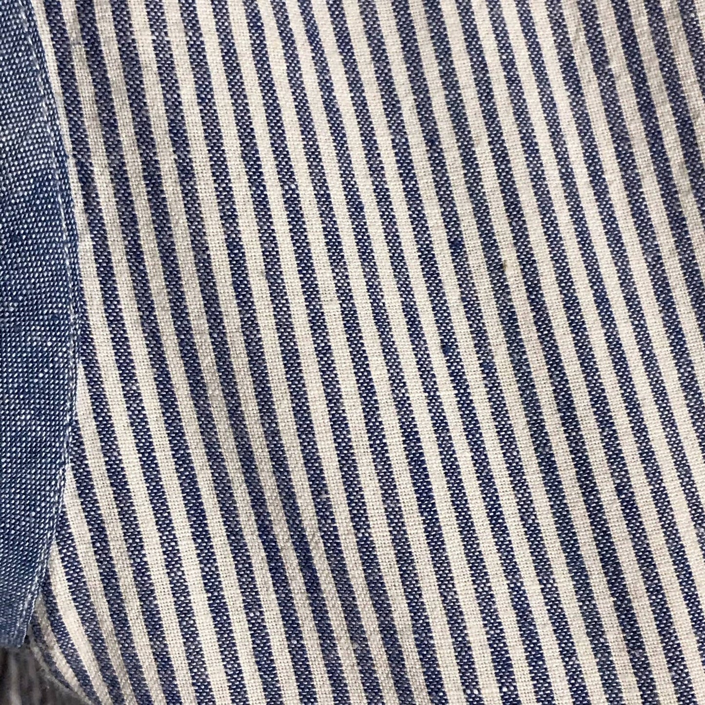 Vintage 90s Blue Striped Cotton Sleeveless Top Simrin Volup Size 14