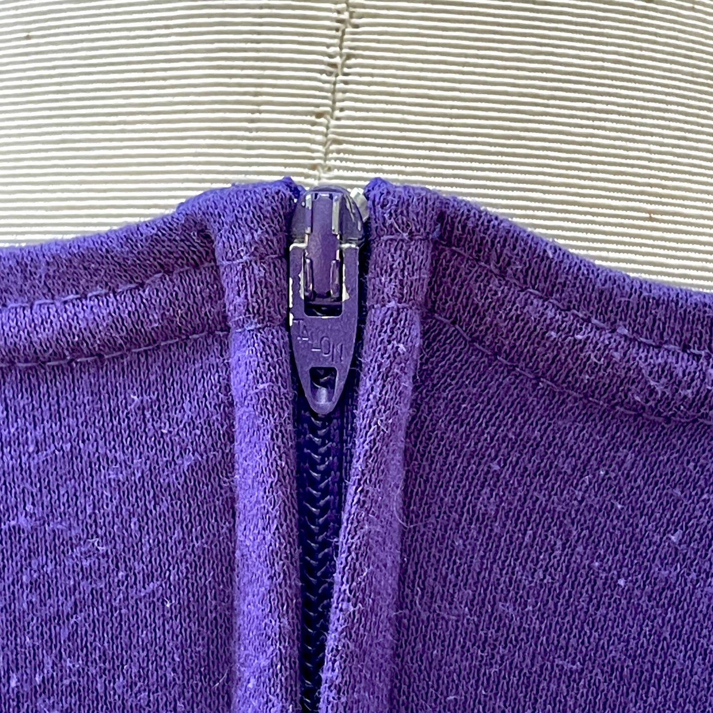 Vintage 80s Jumpsuit Purple Teal Tropical Rayon Crepe Wide Leg Short Sleeve M L