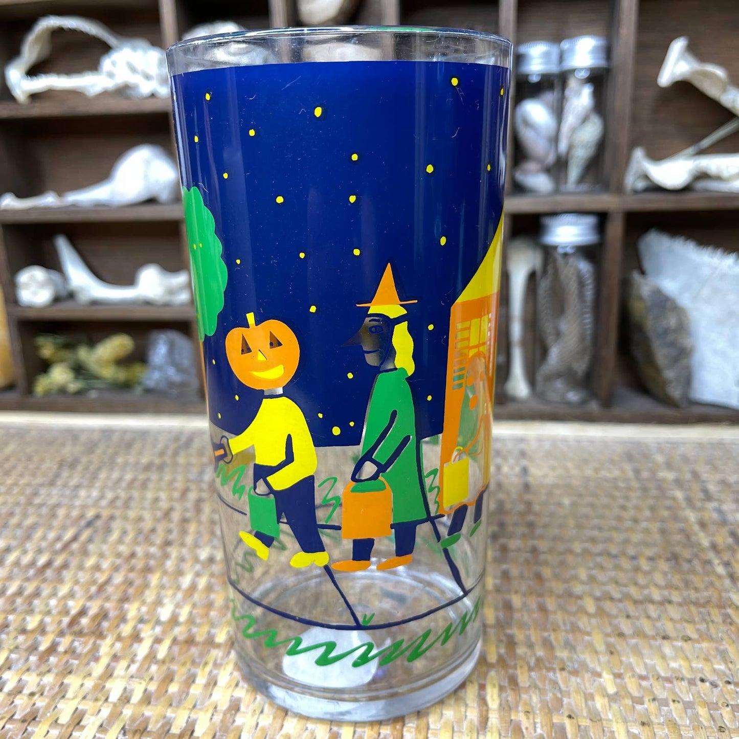 Vintage 80s Halloween Acrylic Plastic Tumbler Cups Set of 4 by Stotter