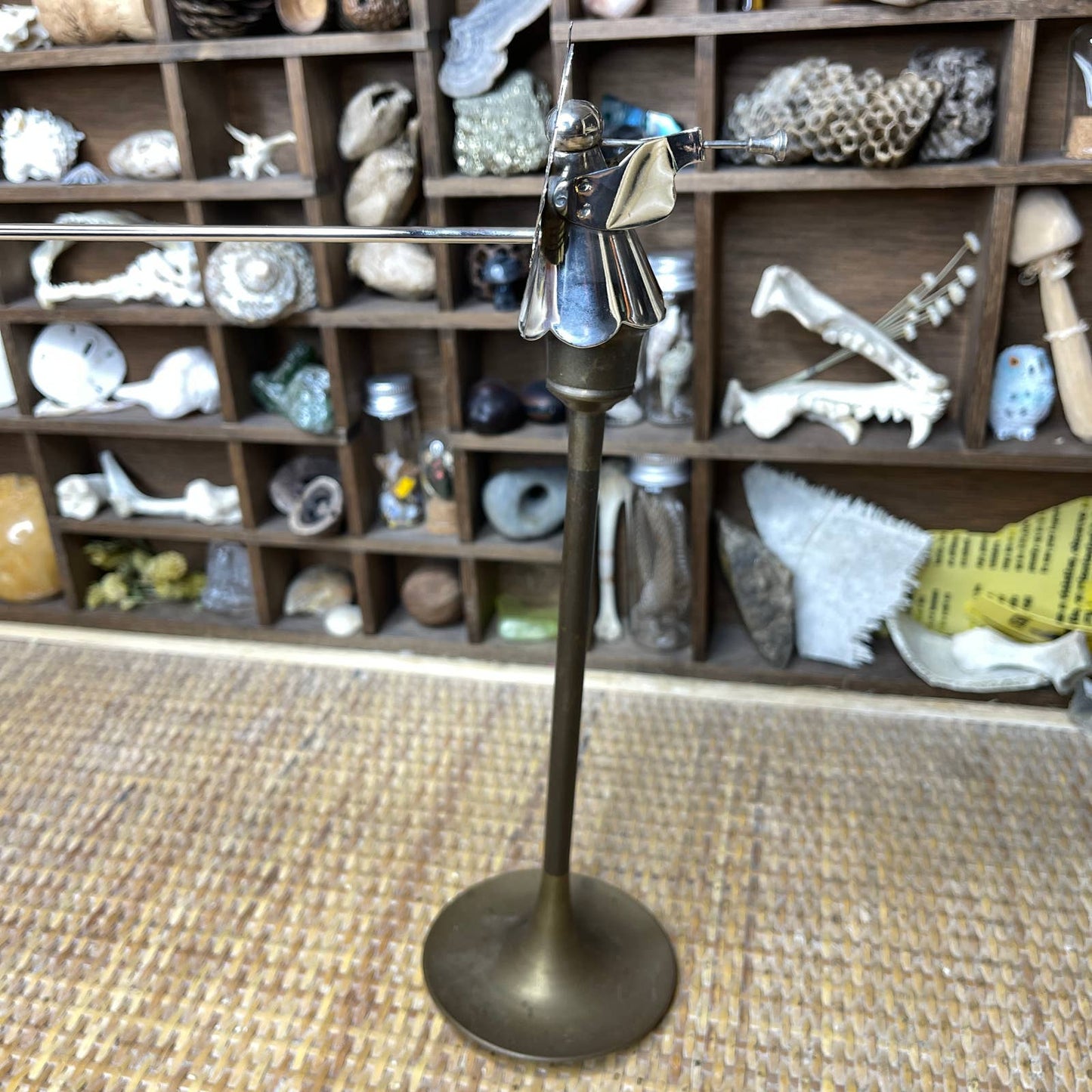 Vintage 80s Angel Candle Snuffer Mystic Holiday Silver Toned