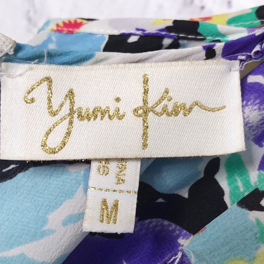 Yumi Kim Silk Slip Dress Mini Goddess Floral Sleeveless Size M