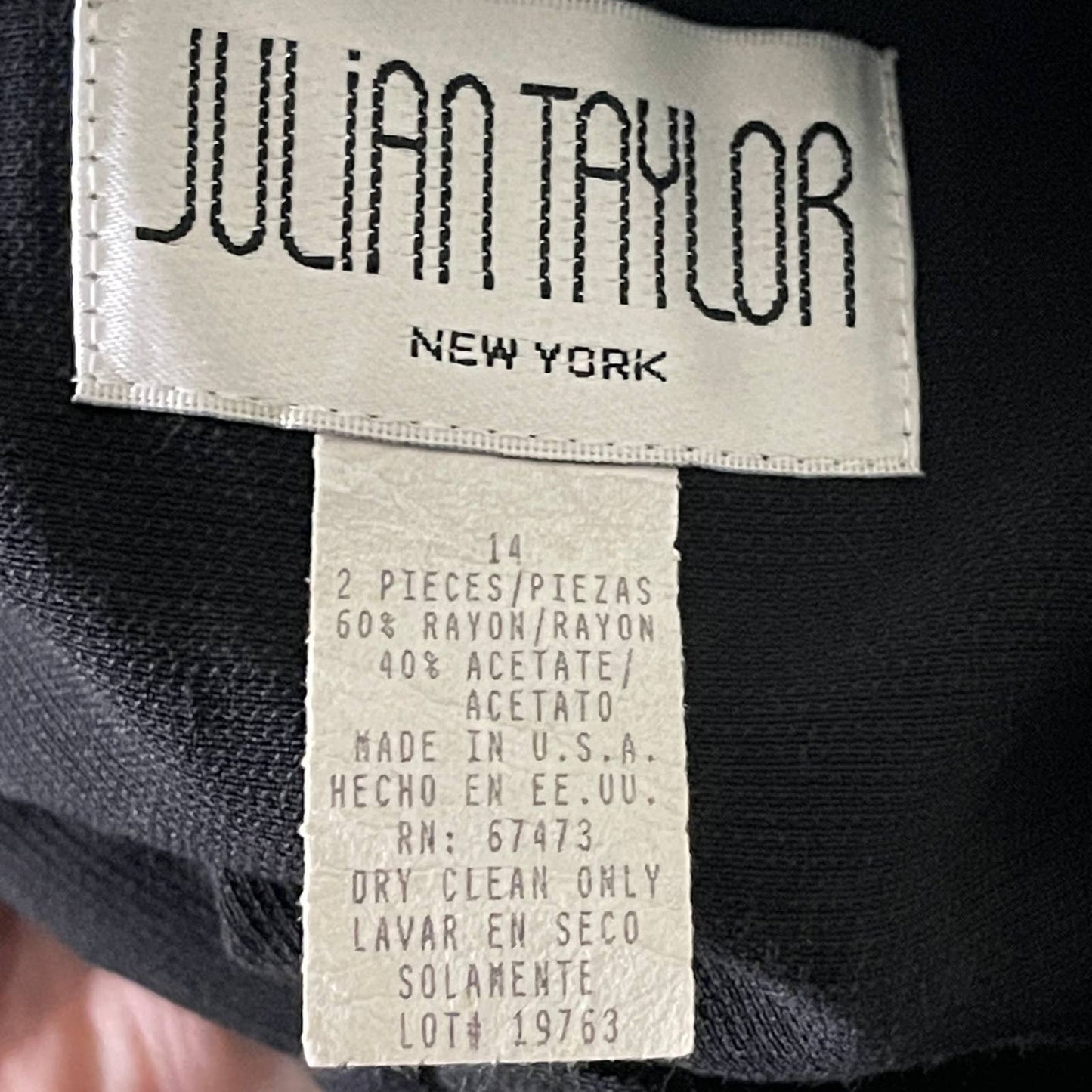 Vintage 90s Black Sleeveless Tunic Top Rainbow Leaf Embroidery Julian Taylor 14