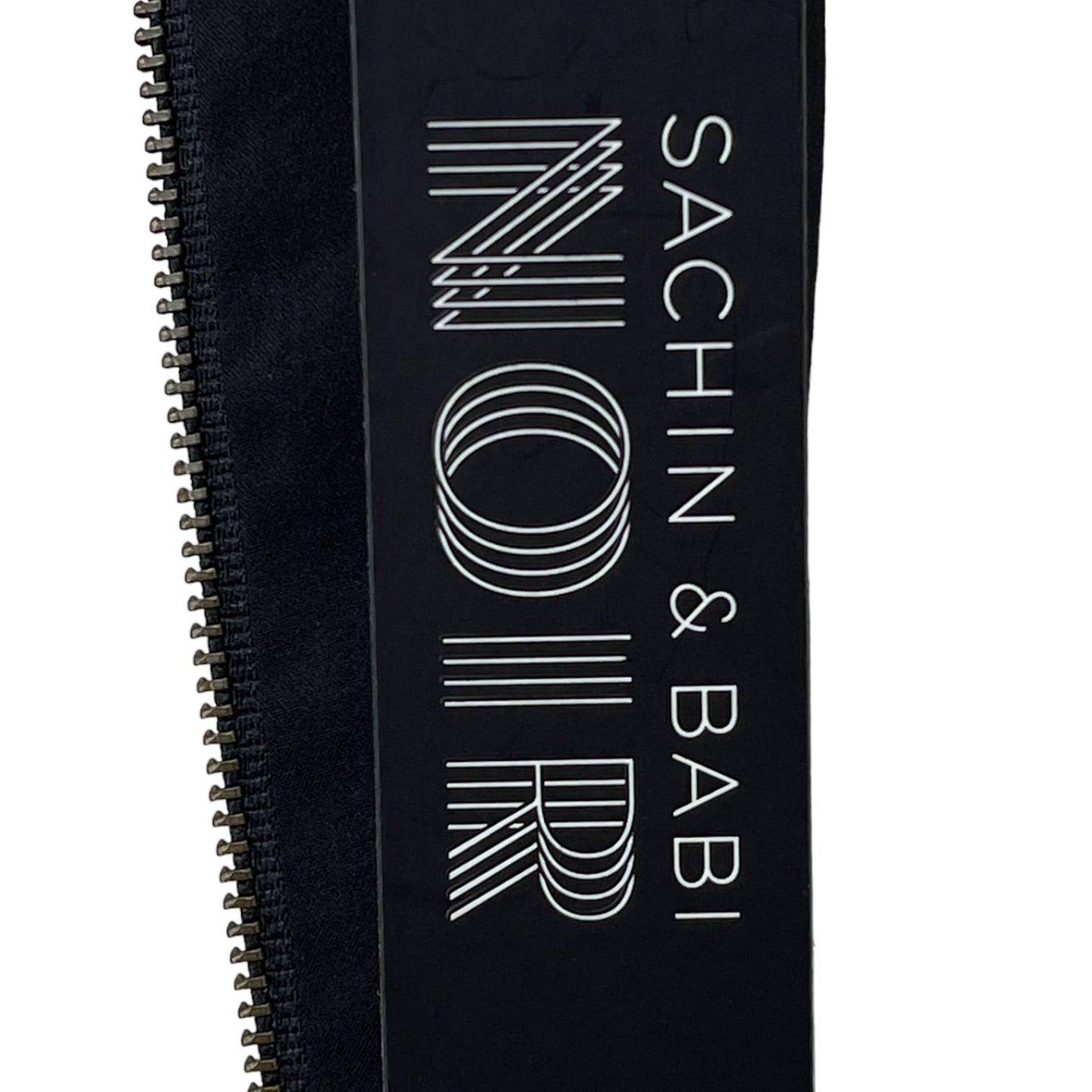 Black Crop Top Sleeveless Witchy Glam Metallic Sachin & Babi Noir Size 10