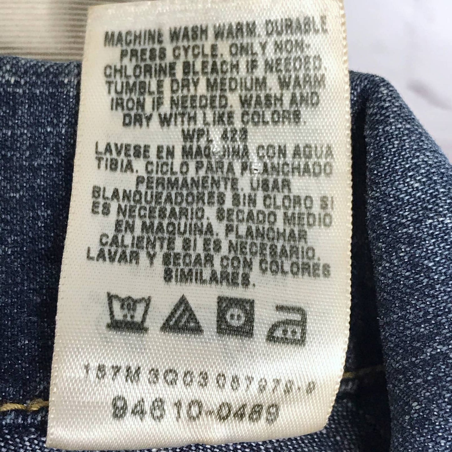 Levis Denim Jean Jacket Medium Wash Buttons Pockets Size L