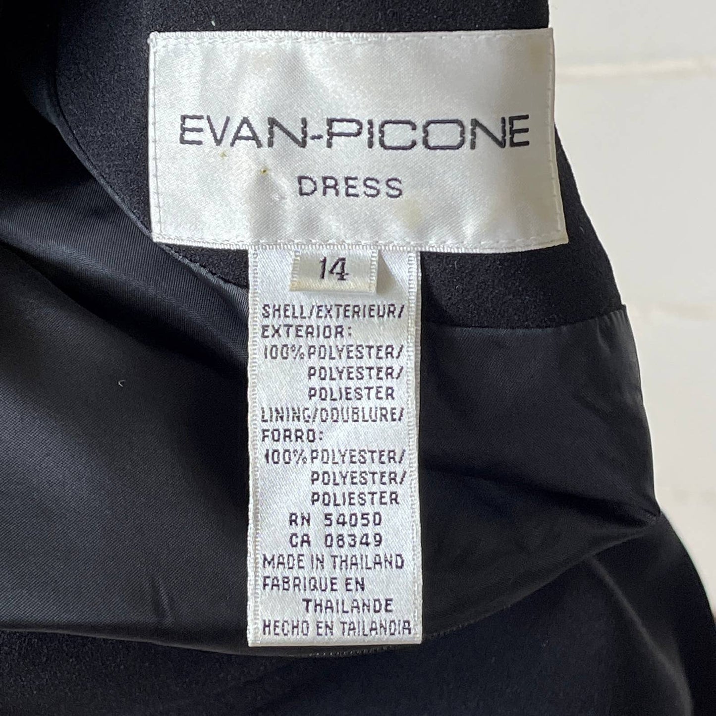 Vintage 80s Black Midi Dress Metal Star Buttons Short Sleeve Volup Evan Picone L