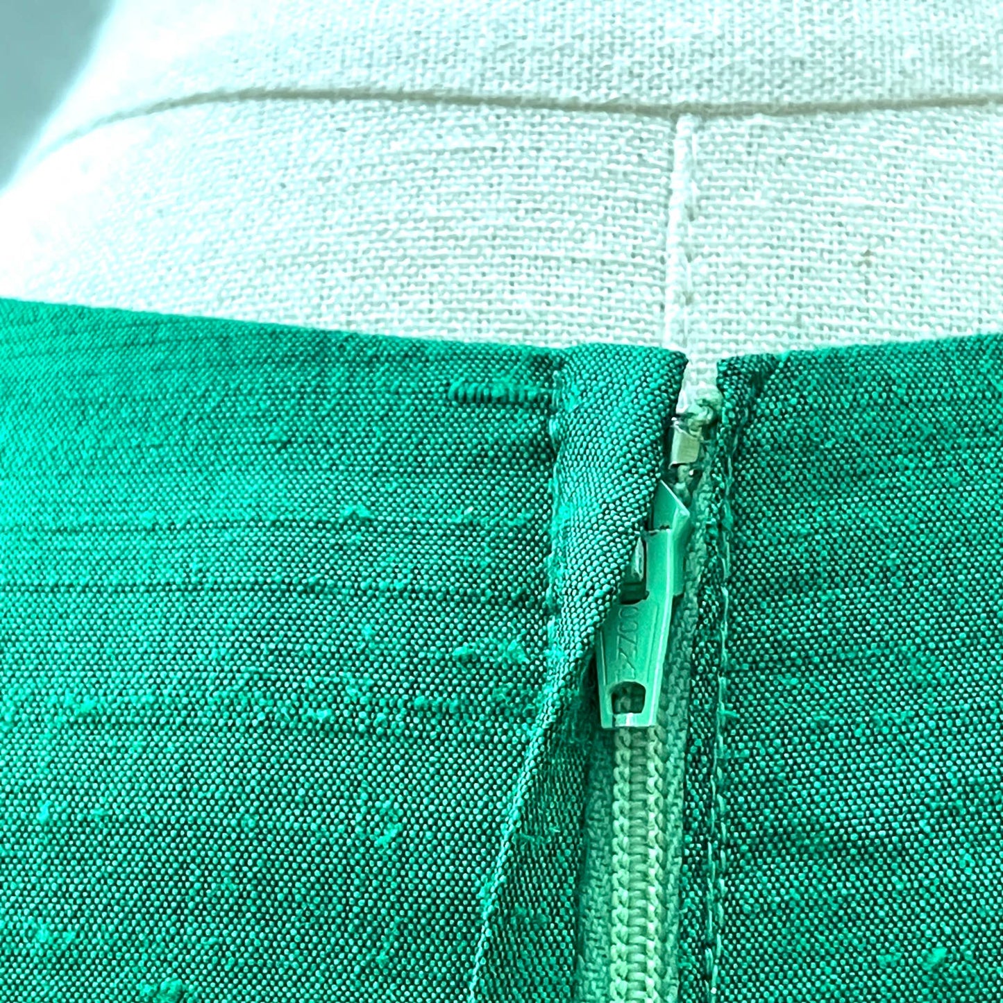 Vintage 60s Emerald Green Set Home Made Dress Skirt Jacket Silk Dupioni Handmade
