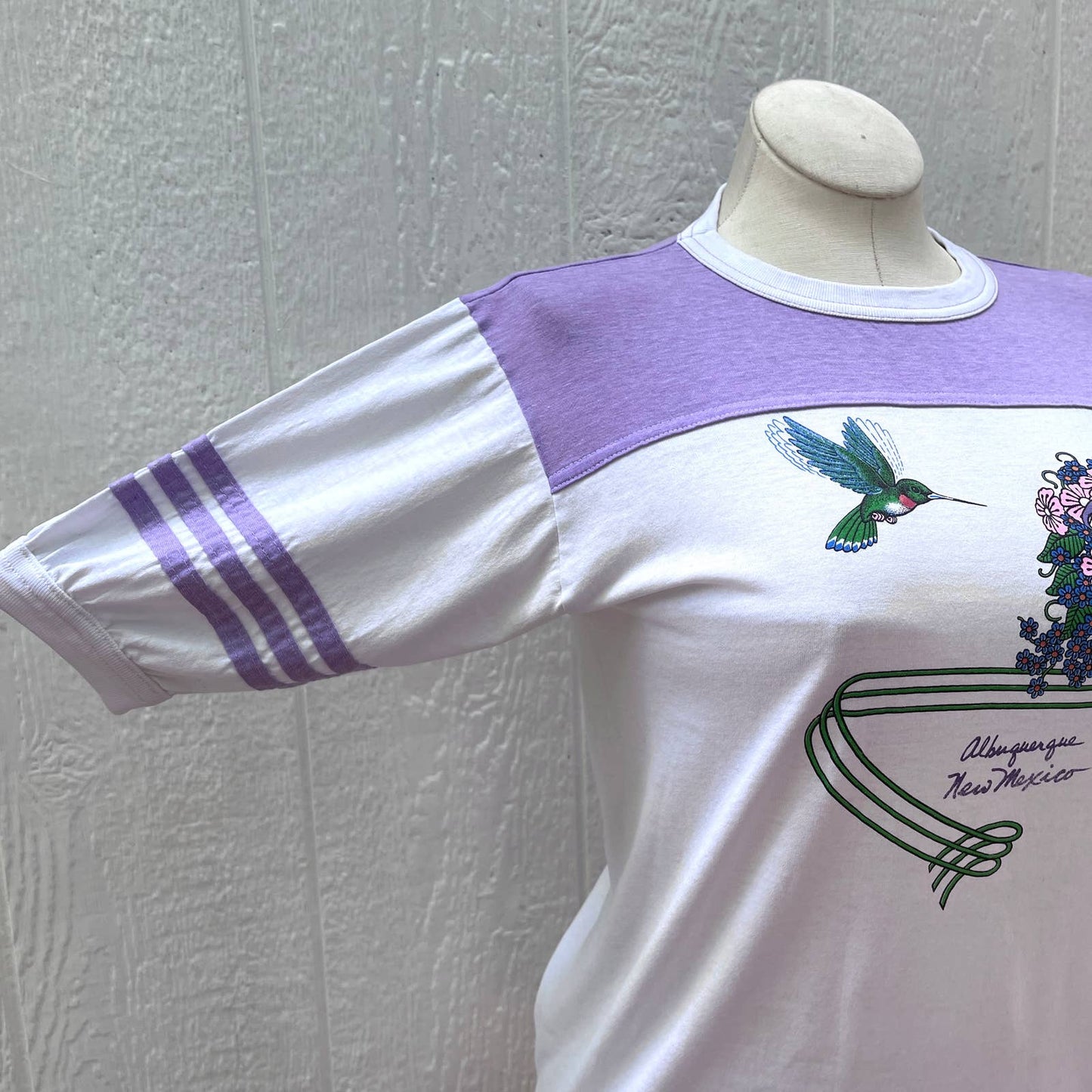 Vintage 80s Hummingbird New Mexico Cotton Tee Shirt Alore Size M L