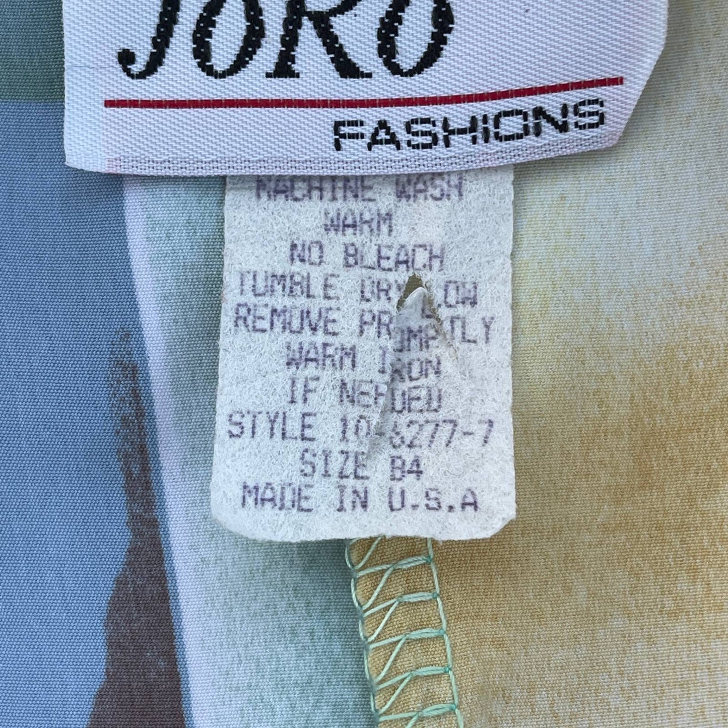 Vintage 90s Surrealist Pastel Tunic Art To Wear Volup JoRo Fashions Size 2X