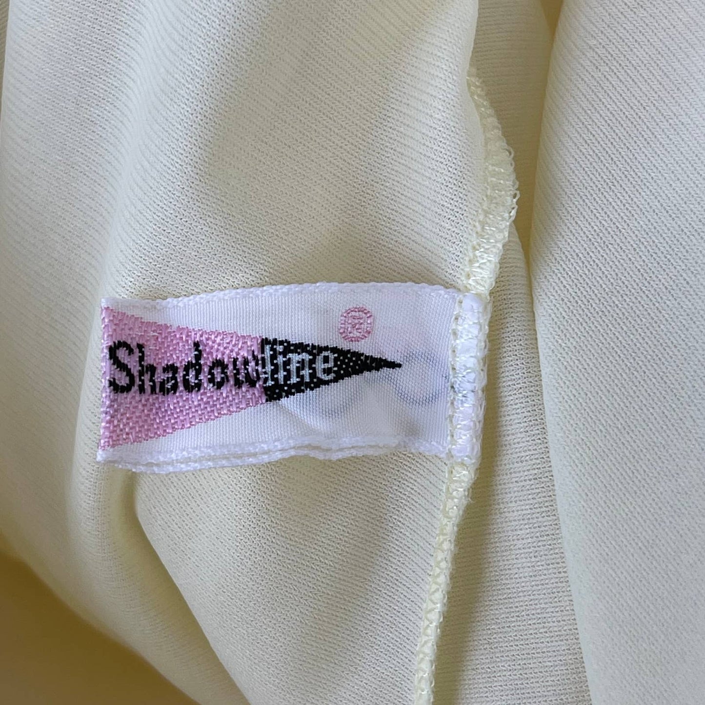 Vintage 60s Yellow Babydoll Nightie Nightgown Short Lingerie Shadowline Size S